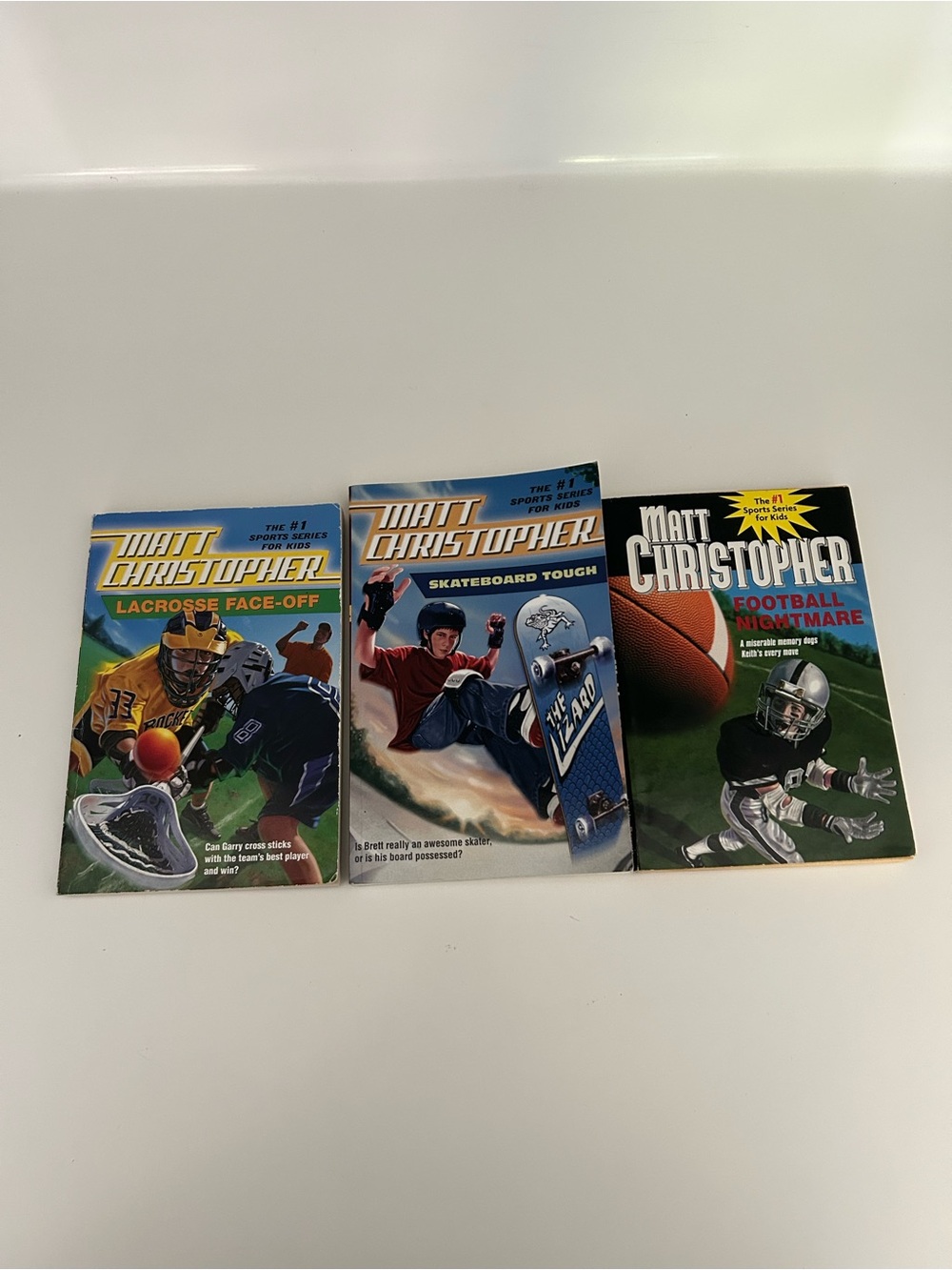 Matthew Christopher Sports Books - Lot of 3 - Football, Lacrosse, Skateboarding